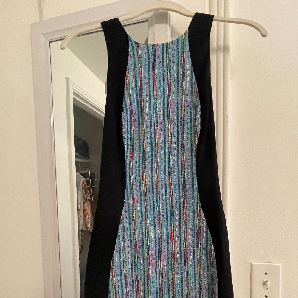 Woven racer back dress